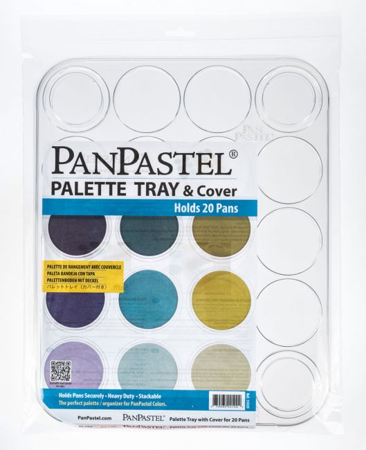 PANPASTEL PALETTE/TRAY WITH LID - 20 COLOURS